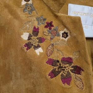 Embroidered Suede Jacket